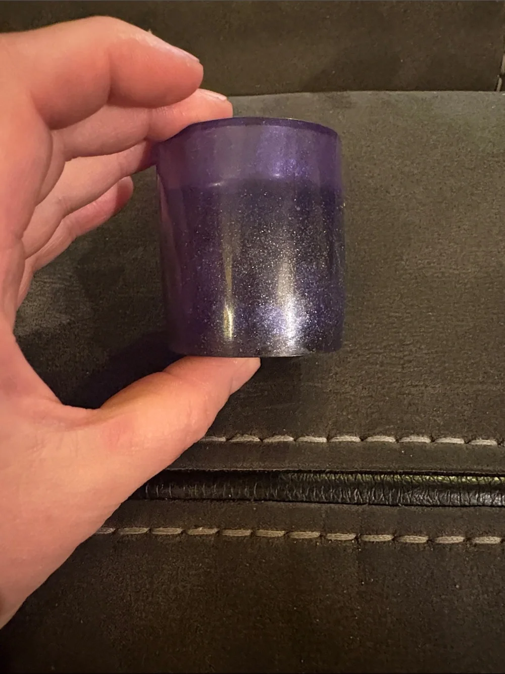 Galaxy Purple Resin Tea Light Candle Holder
